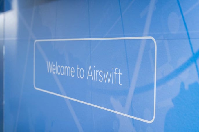 Airswift Welcome Wall